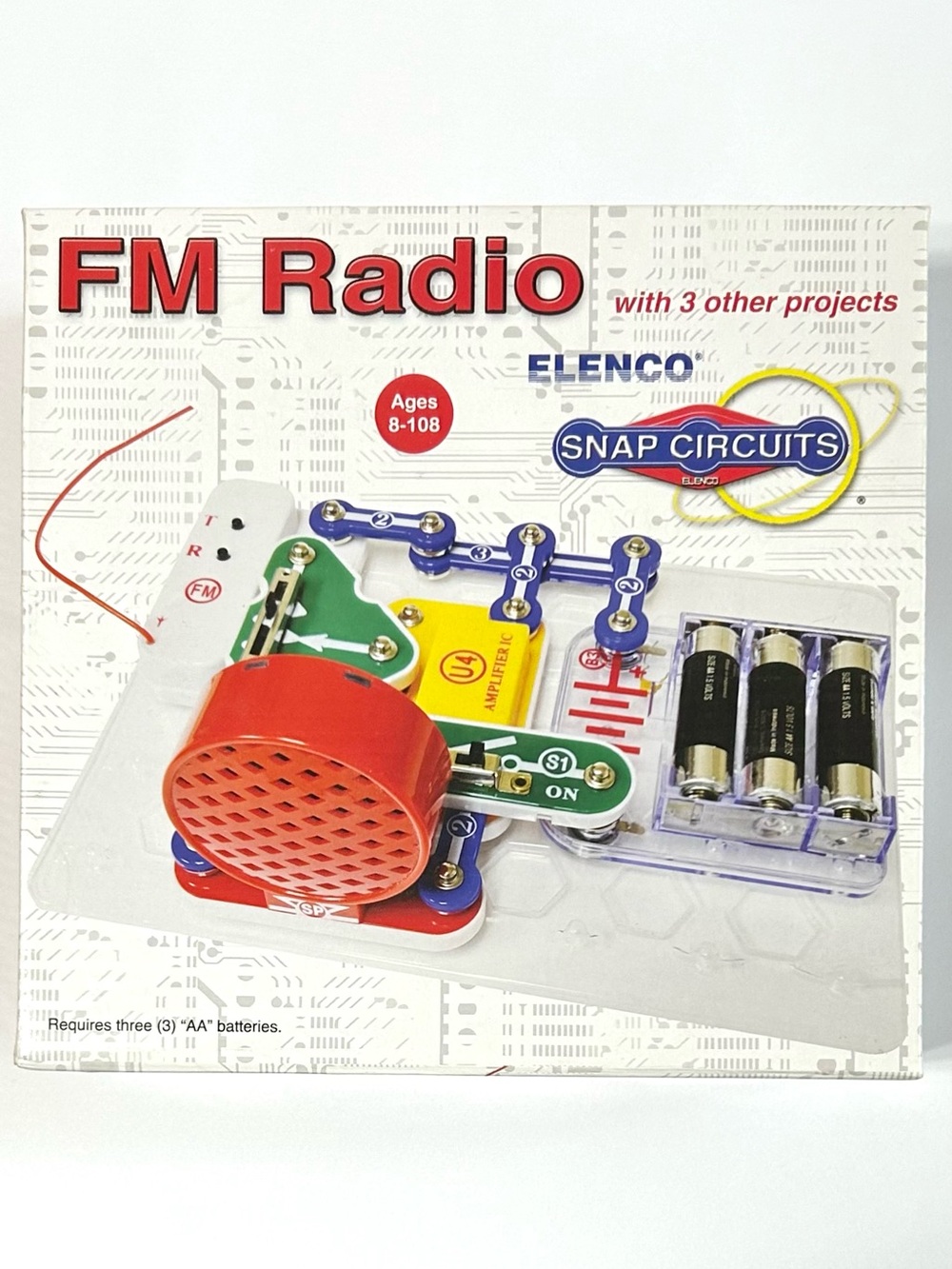 Snap Circuits FM Radio with 3 Other Projects.